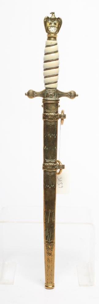 A GERMAN THIRD REICH NAVAL OFFICER'S DAGGER Image