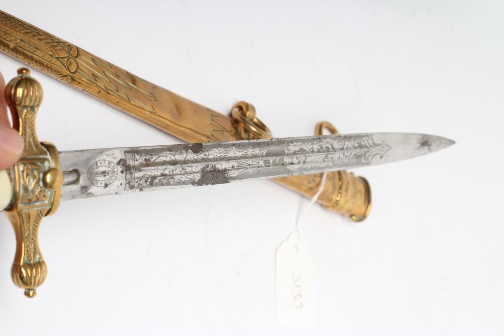A GERMAN THIRD REICH NAVAL OFFICER'S DAGGER Image