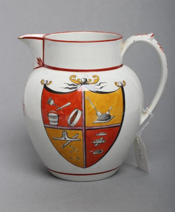 A DOCUMENTARY PEARLWARE JUG Image