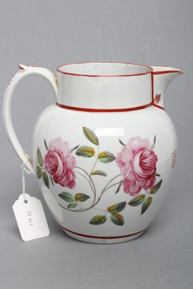 A DOCUMENTARY PEARLWARE JUG Image