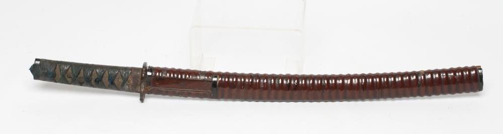 A JAPANESE WAKIZASHI with 14" curved blade Image