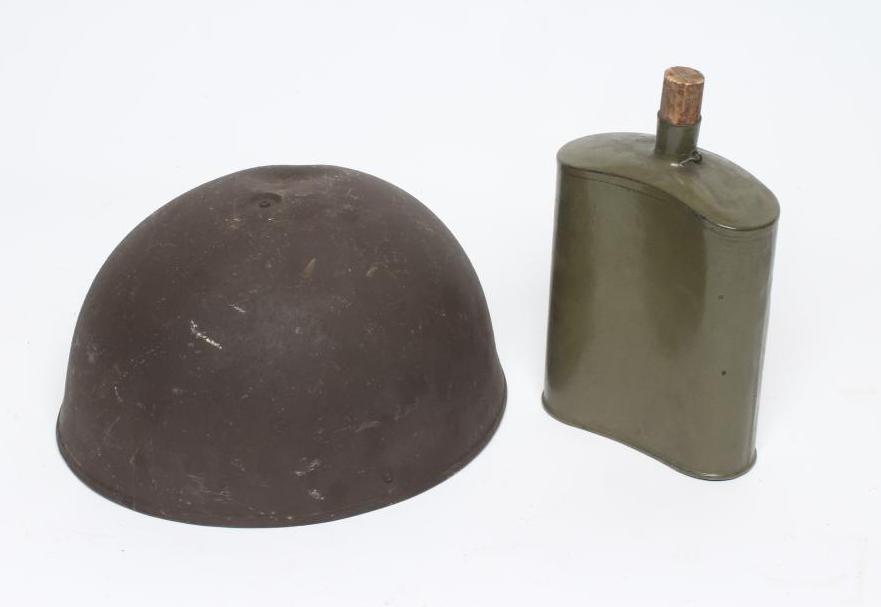 A BRITISH TANK CREW HELMET with internal webbing Image