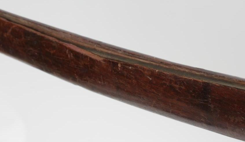 A MALAYSIAN GOLOK SWORD with 22" curved blade Image