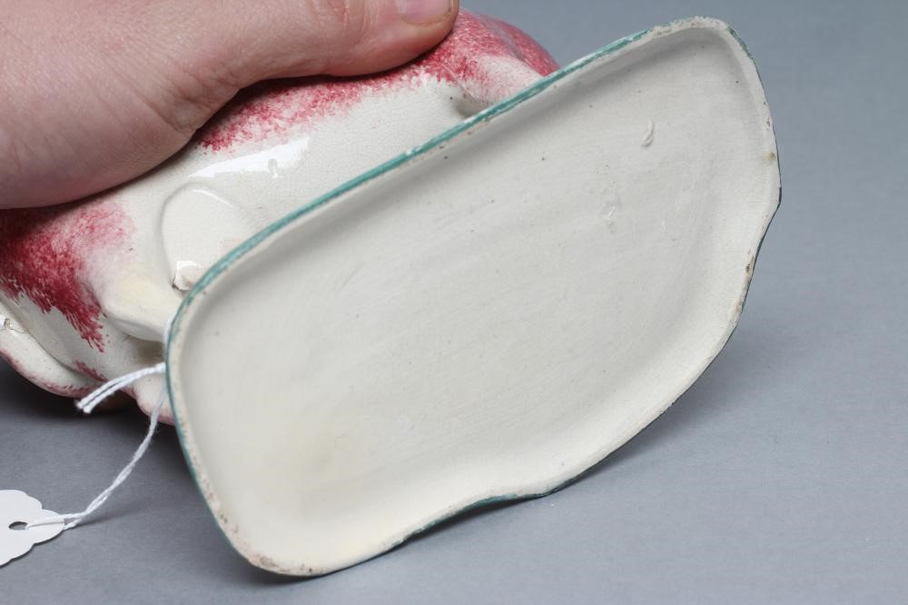 A STAFFORDSHIRE POTTERY COW CREAMER Image