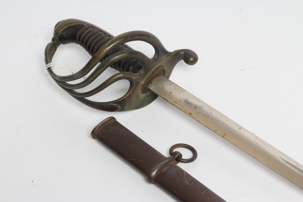 A VICTORIAN OFFICER'S SWORD with 33 1/2" blade Image