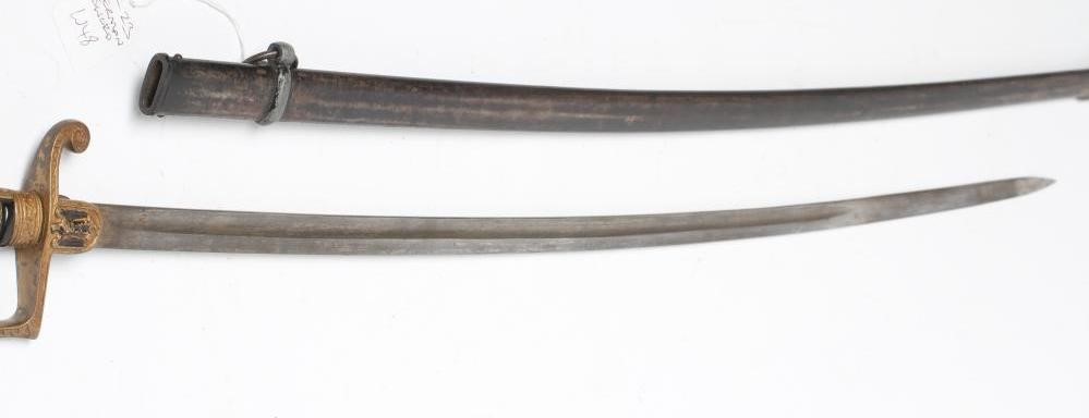 A GERMAN THIRD REICH ARMY OFFICER'S SWORD with 32 1/2" curved blade Image