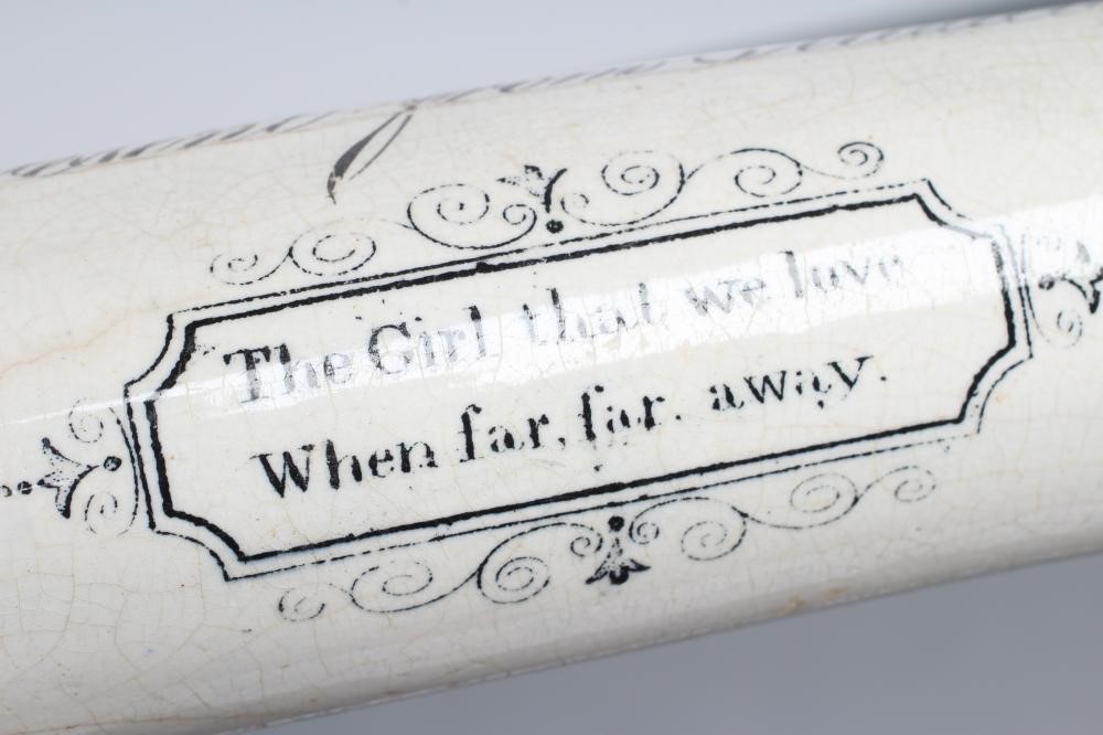 A NORTH EAST POTTERY ROLLING PIN Image