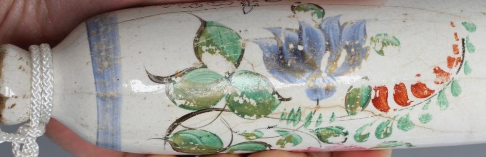 A NORTH EAST POTTERY ROLLING PIN Image