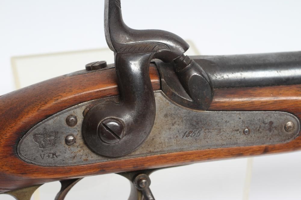 A BRITISH 1855 PERCUSSION MUSKET with 38" rifled barrel Image