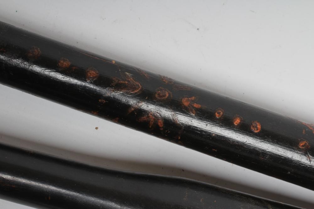 TWO CEREMONIAL POLICE TRUNCHEONS Image