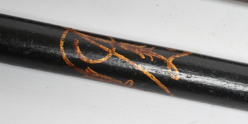 TWO VICTORIAN CEREMONIAL POLICE TRUNCHEONS Image