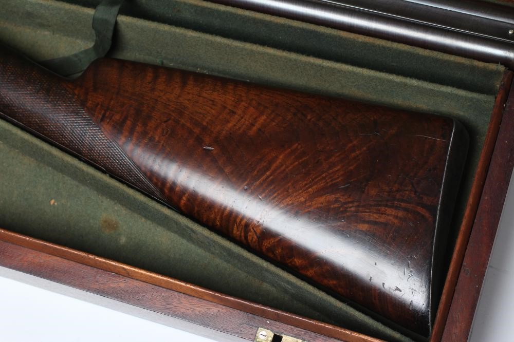 A WILLIAM HOLE OF BRISTOL 16 BORE PERCUSSION SHOTGUN Image