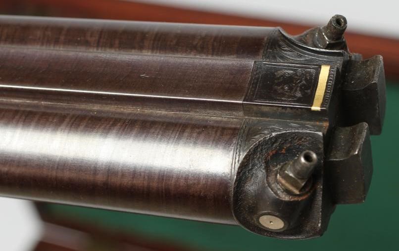 A WILLIAM HOLE OF BRISTOL 16 BORE PERCUSSION SHOTGUN Image