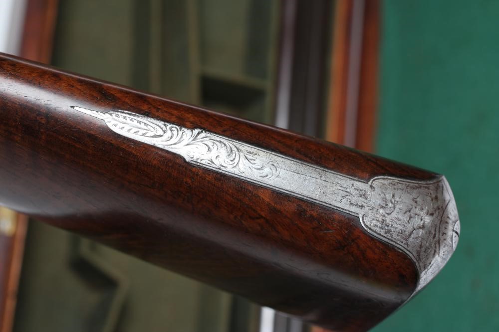 A WILLIAM HOLE OF BRISTOL 16 BORE PERCUSSION SHOTGUN Image