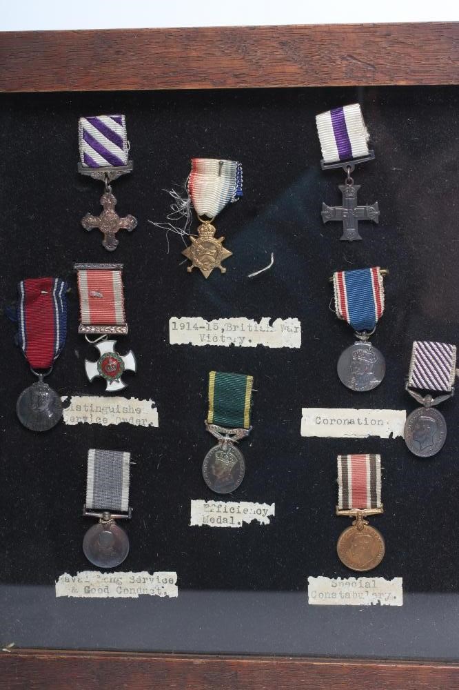 A COLLECTION OF TWENTY TWO MINIATURE BRITISH CAMPAIGN MEDALS Image