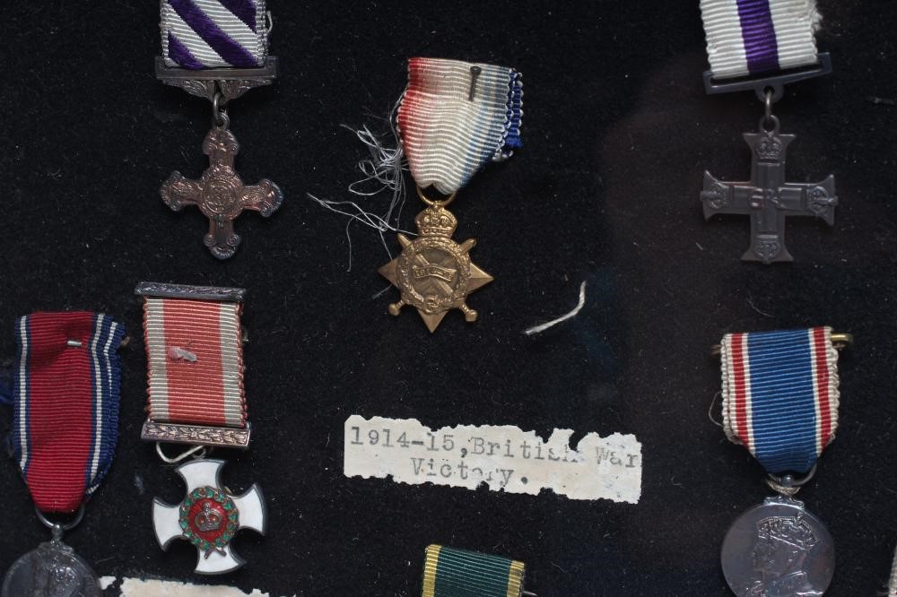 A COLLECTION OF TWENTY TWO MINIATURE BRITISH CAMPAIGN MEDALS Image