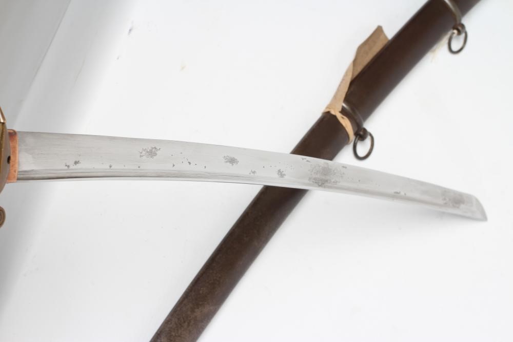 A JAPANESE CAVALRY OFFICER'S SWORD with 26" katana style blade Image