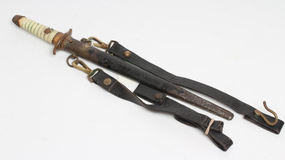 A JAPANESE NAVAL DIRK with 8 1/2" blade Image