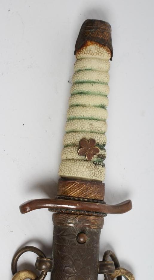 A JAPANESE NAVAL DIRK with 8 1/2" blade Image