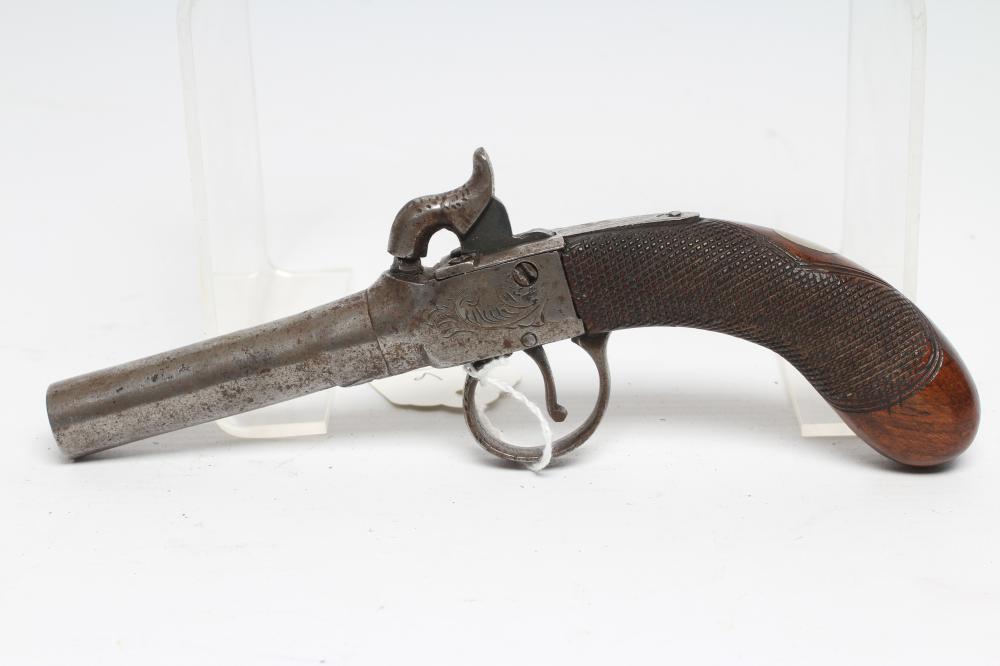A PERCUSSION POCKET PISTOL with 2 3/4" barrel Image