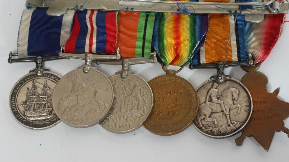 A FAMILY OF MEDALS from the First and Second World Wars Image