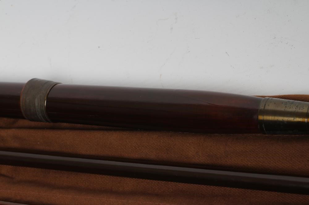 TWO GOOD QUALITY GREEN-HEART FISHING RODS Image