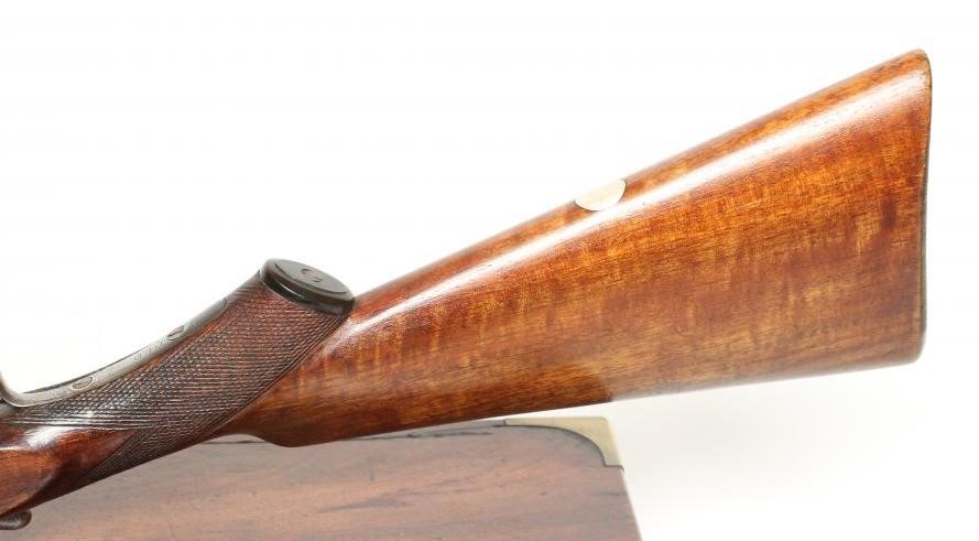 A HUNTER & SONS SIDE BY SIDE 12 BORE SHOTGUN converted from a large bore rifle Image