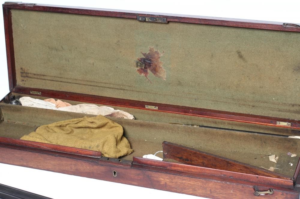 A HUNTER & SONS SIDE BY SIDE 12 BORE SHOTGUN converted from a large bore rifle Image