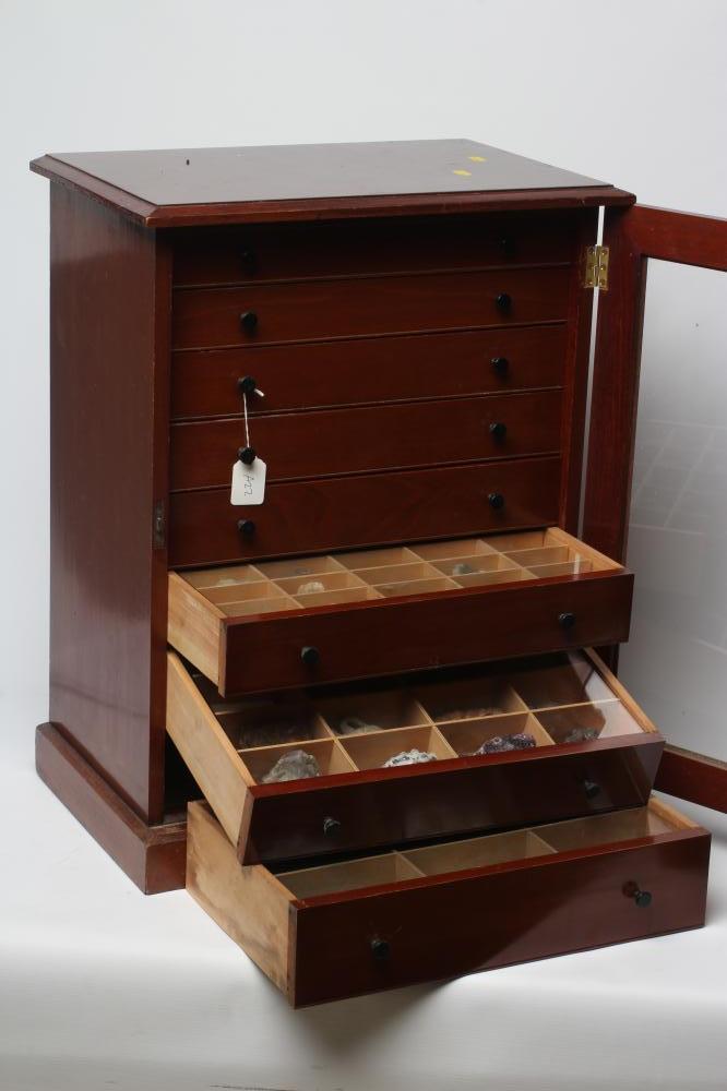 A MAHOGANY SPECIMEN CABINET Image