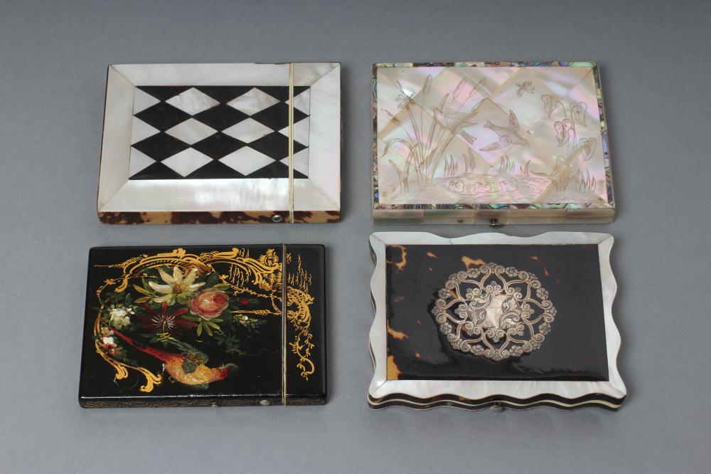THREE VICTORIAN VISITING CARD CASES Image