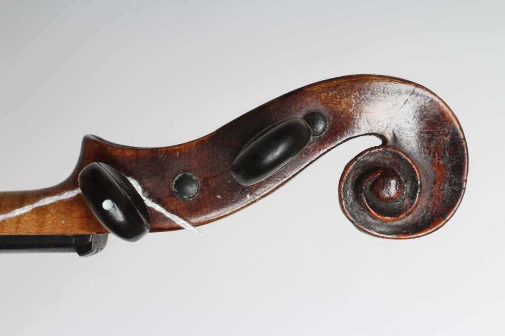 A GERMAN VIOLIN with two piece back Image