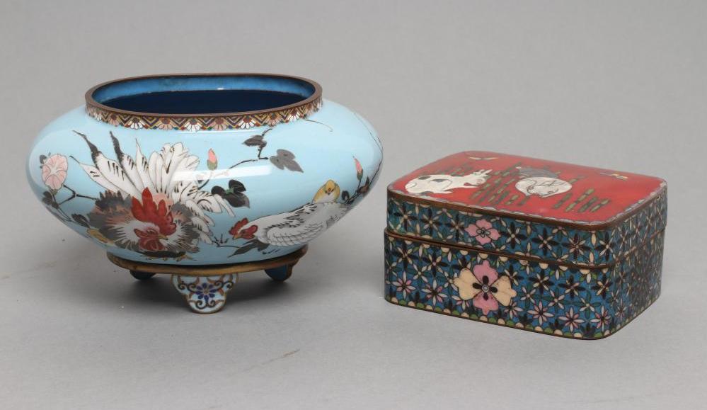 A JAPANESE CLOISONNE ENAMEL SMALL BOWL Image
