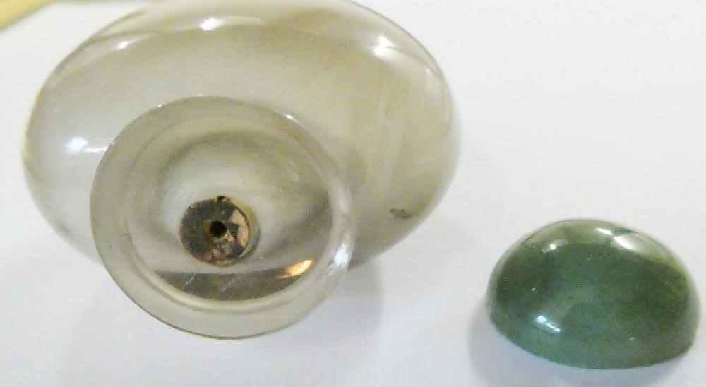 A CHINESE SMOKY CRYSTAL SNUFF BOTTLE Image