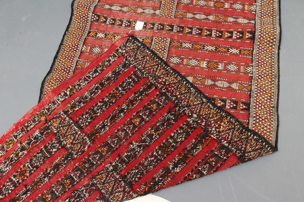 A MOROCCAN FLATWEAVE RUNNER Image