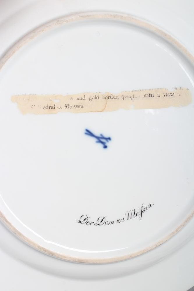 A MEISSEN PORCELAIN CABINET PLATE Image