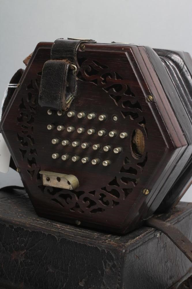 A C WHEATSTONE & CO. CONCERTINA with fifty six buttons Image