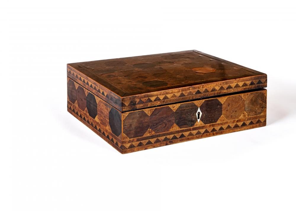 A SPECIMEN WOOD WORKBOX Image