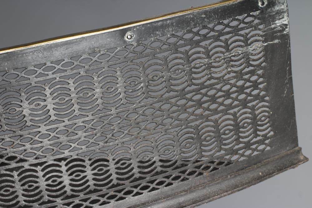 A GEORGIAN CUT STEEL FENDER Image