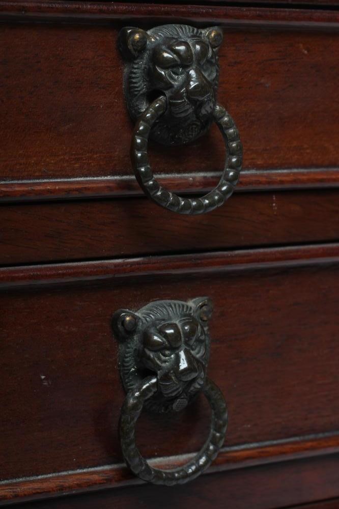 A LATE VICTORIAN MAHOGANY MINIATURE CHEST Image