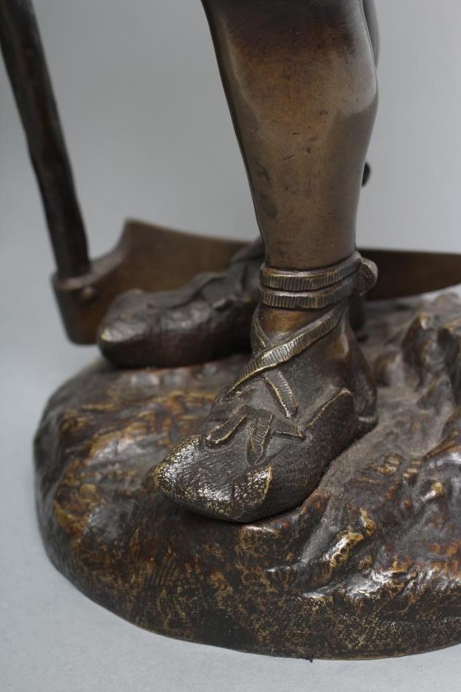 EMILE VICTOR BLAVIER (19th/20th century) A  pair of bronze field workers Image