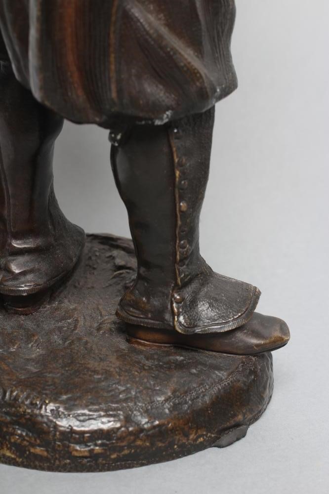 EMILE VICTOR BLAVIER (19th/20th century) A  pair of bronze field workers Image