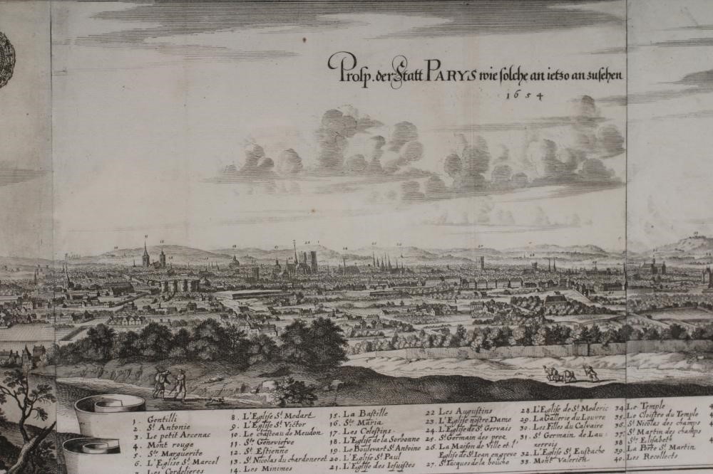 MATTHAUS I MERIAN (1593-1650) View of Paris in the Reign of Louis XIV Image