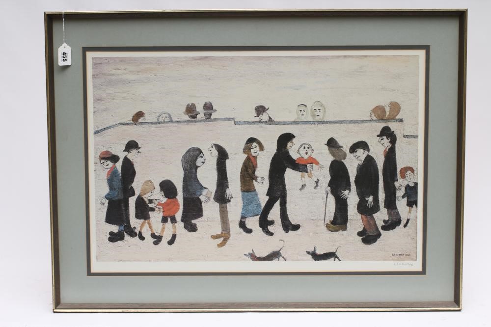 LAURENCE STEPHEN LOWRY (1887-1976) "Man Holding Child" Image