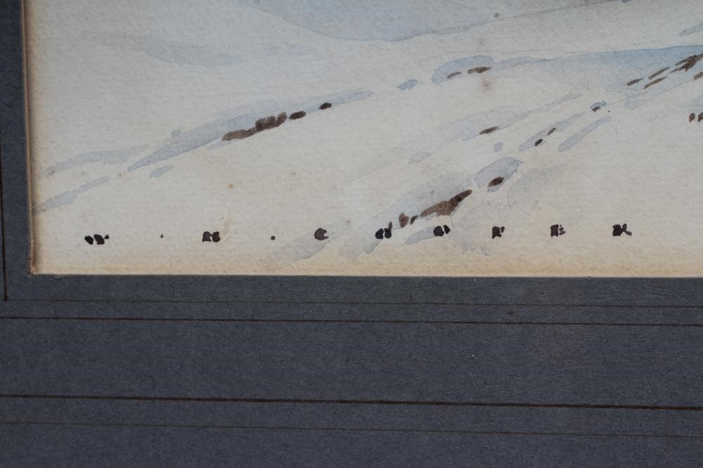 WILLIAM HEATON COOPER (1903-1995) "Trees in the Snow" watercolour and pencil Image