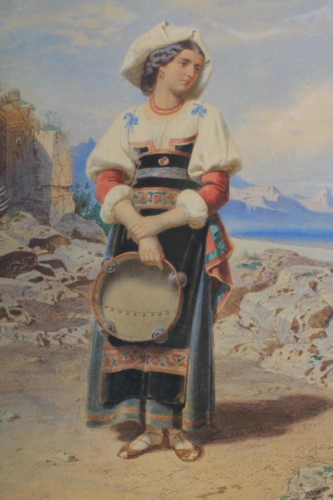 CARL FREDERICK HEINRICH WERNER (1808-1894) Neapolitan Woman in Traditional Costume Image