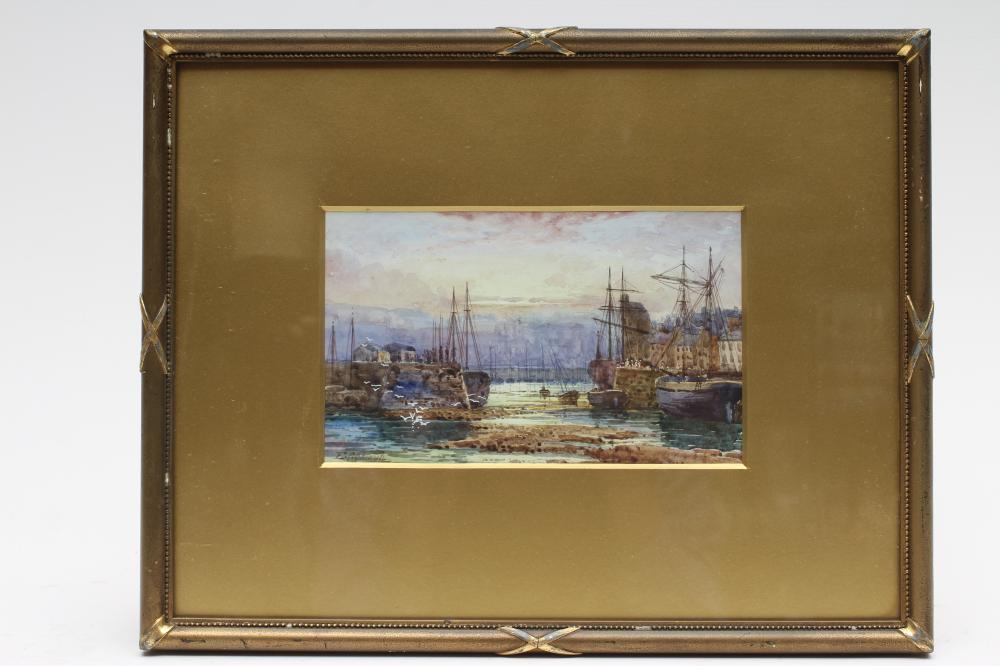 EDWARD CHRISTIAN QUAYLE (1871-1946) "Douglas Harbour" Image