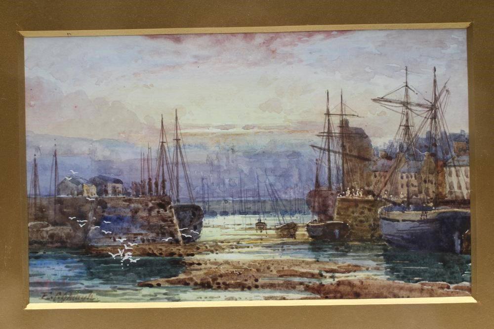 EDWARD CHRISTIAN QUAYLE (1871-1946) "Douglas Harbour" Image