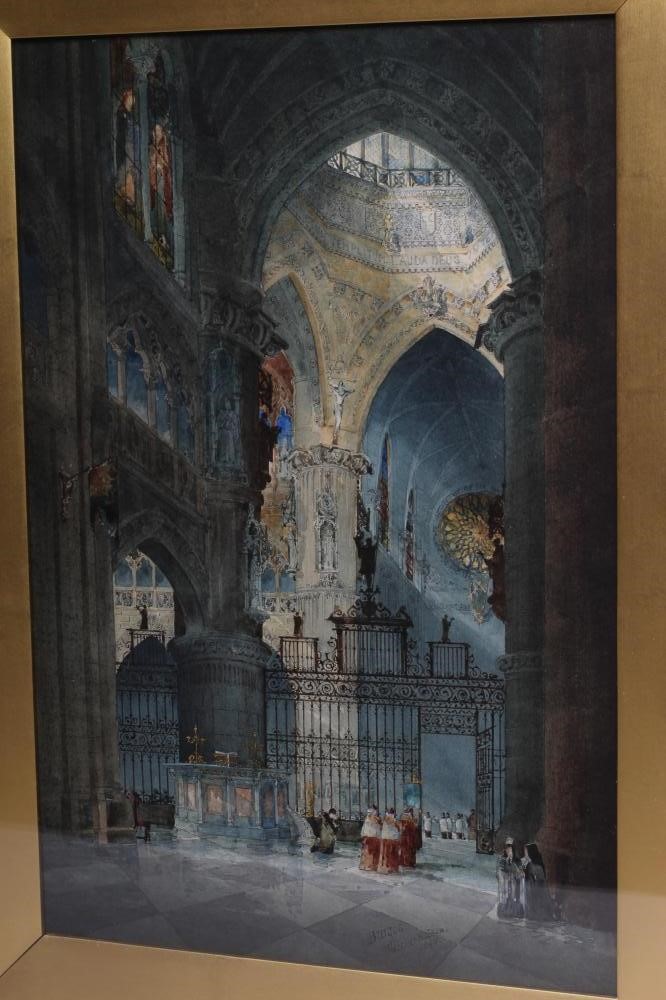 PILFORD FLETCHER WATSON (1842-1907) Interior View of Burgos Cathedral Image