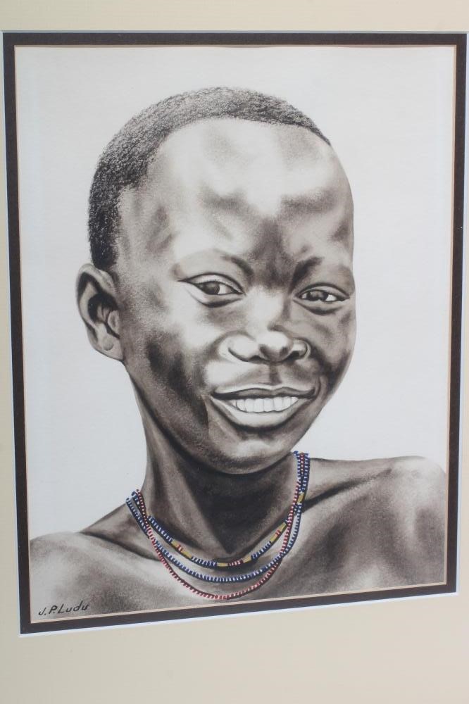 J. P. LUDU (Ugandan 1925-1965) Male Portrait Studies Image