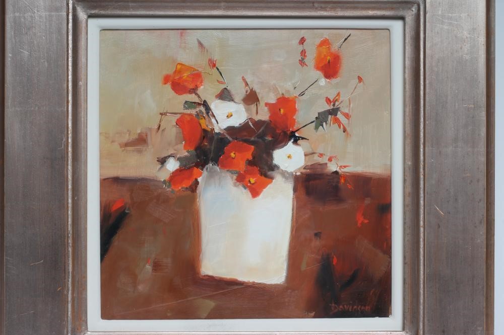 MARY DAVIDSON (Scottish b.1955) "Flowers and White Vase" Image